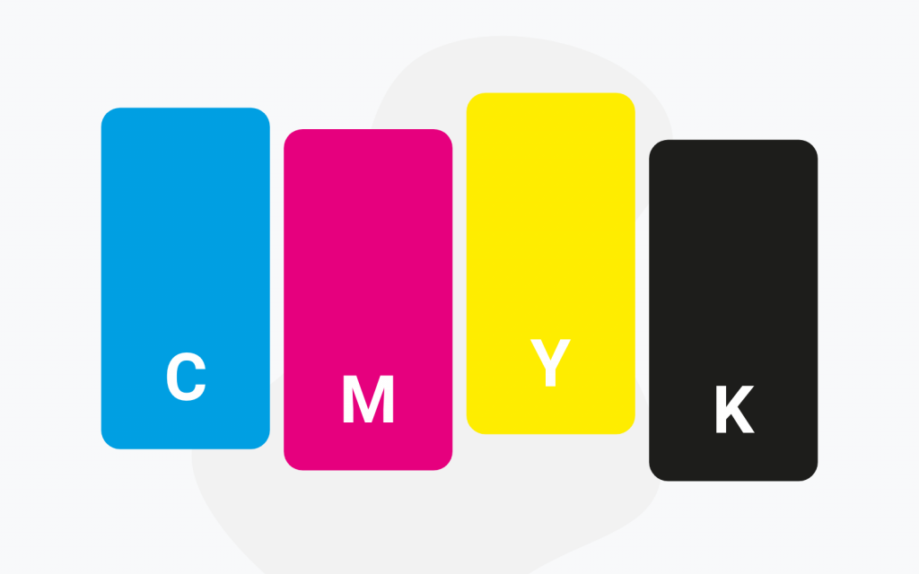 The world of paper cups all cmyk colors board