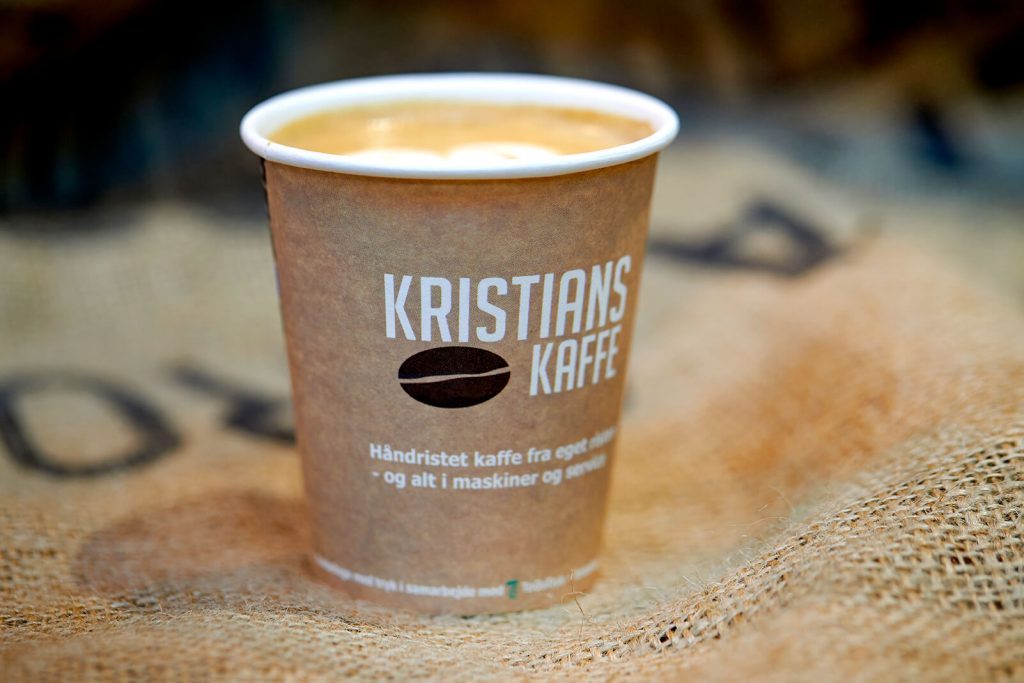 The world of paper cups kristians kaffe paper cup logo 1024x683